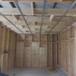 agencement intérieur : ossature bois avant pose placo murs et plafond