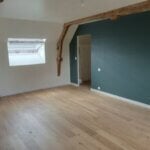 Pose de parquet dans une chambre à coucher